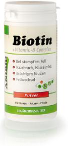 Biotin mit Zink Ėdalo papildas šunims, katėms sausam, neblizgančiam kailiui, lūžinėjantiems nagams 220 g.